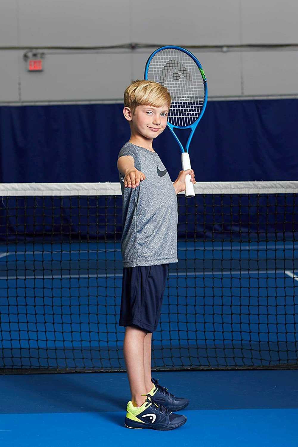 Speed Kids Tennis Racquet - Beginners Pre-Strung  Light Balance Jr Racket