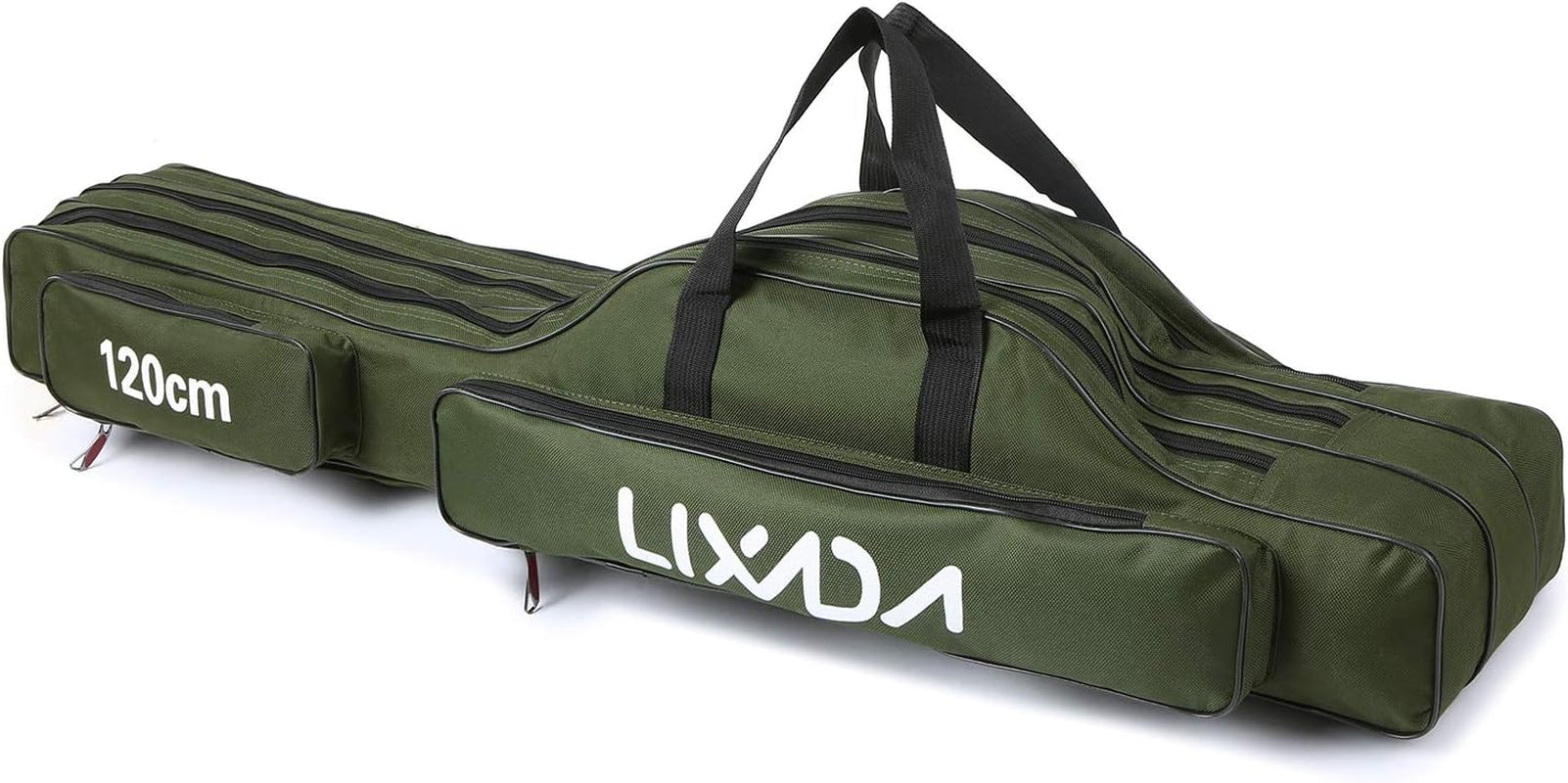 Fishing Rod Case 3 Layers Oxford Fishing Rod Bag Portable Folding Fishing Rod Carrier Case Fishing Reel Tackle Storage Travel Bags(90Cm/120Cm/150Cm)